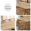 Modern Burlywood Rectangular Solid Wood Dining Table-1982575220
