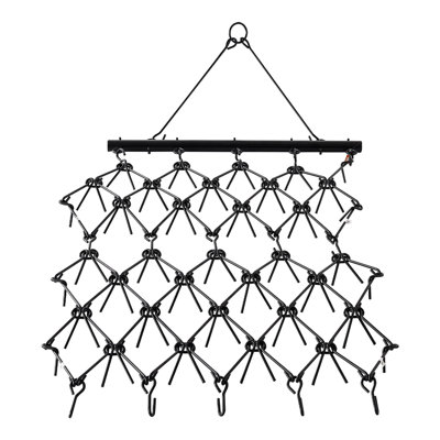 Drag Harrow, herse à chaînes durable de 4 pi x 5,6 pi avec 80 dents pointues, convient aux tracteurs de VTT UTV, idéale pour la préparation du sol, l'ensemencement, le lissage des paysages et l'entretien des allées de gravier de jardin
