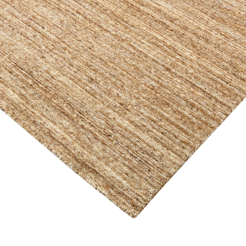 Heaven Transitional Striped Hand-Woven Beige Area Rug, 2' X 3', Rectangle 10' x 14', Camel