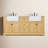 Guri 72 " W Freestanding Standard Free Standing 2 Double Vanity Bathroom Vanity With Carrara Marble Top-1255316414