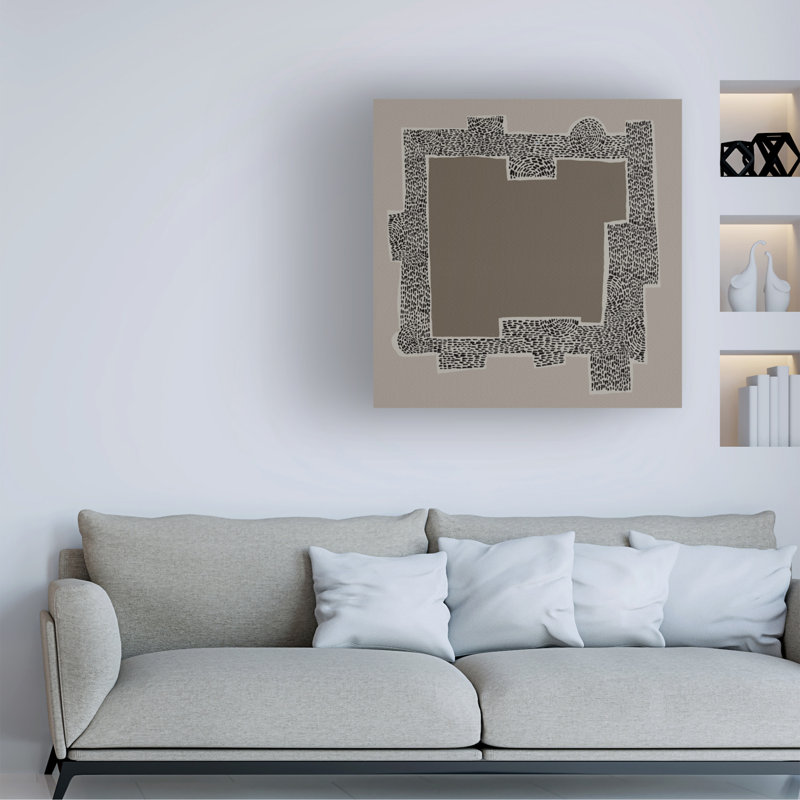 «Neutral Stack IV» sur toile, H 14 po x l 14 po