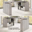 Bureau debout réglable en hauteur avec bibliothèque Bush Stratus 72W x 30D Bush Business Furniture-114509228