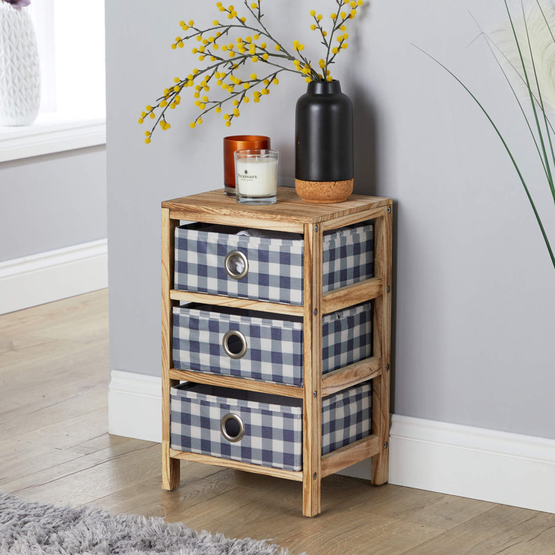 Shadybrook 3 Fabric Drawer Storage Chest Unit