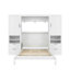 Lit escamotable Murphy avec placard, tiroirs et tablettes