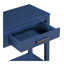 Table d'entrée 62,2 po avec 3 tiroirs, console peinte avec tablette inférieure et poignées en fer, table minimaliste pour salon, couloir, cuisine, chambre à coucher, bureau