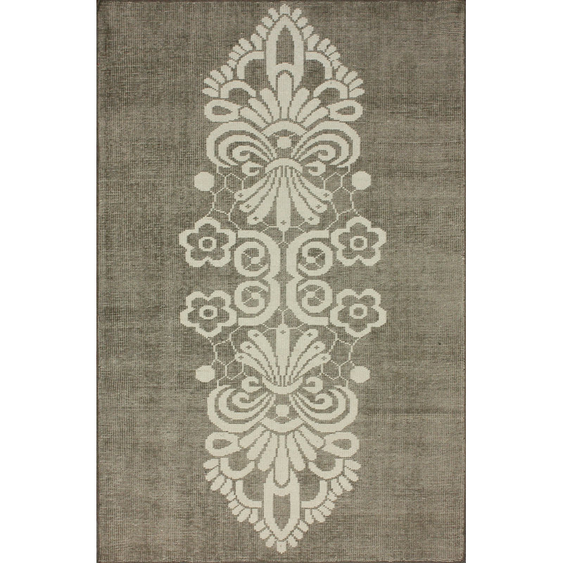 Kittredge Wool Floral Indoor Rug, Rectangle 8' x 10'