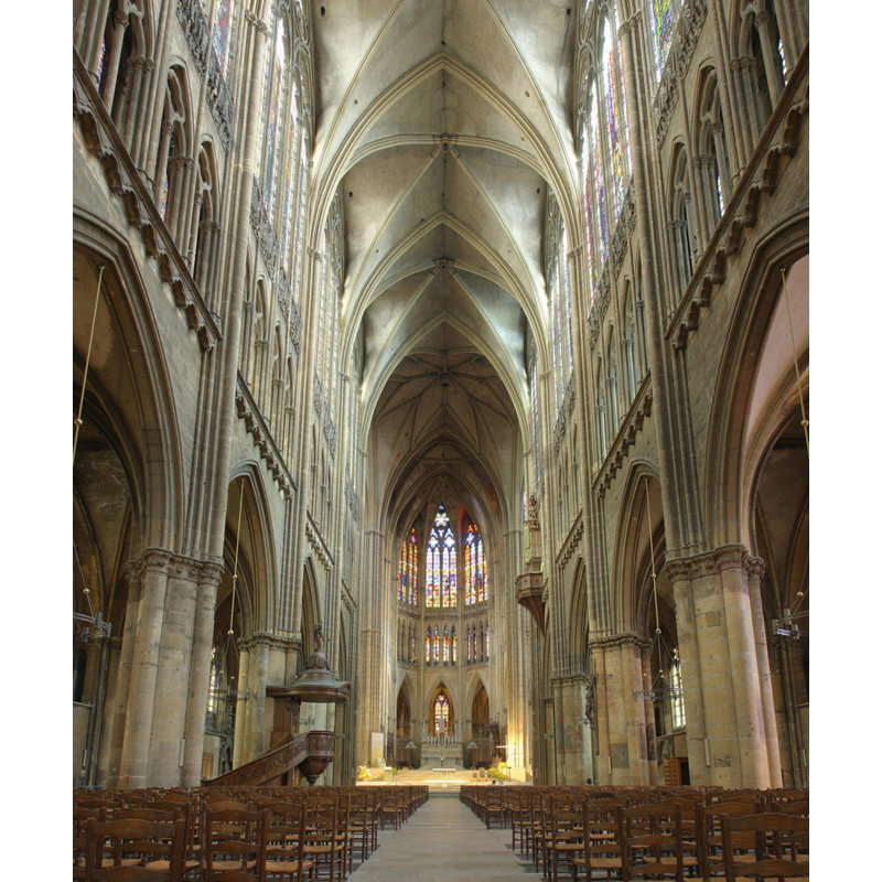 Cathédrale de Metz, France, H 18 po x l 15 po