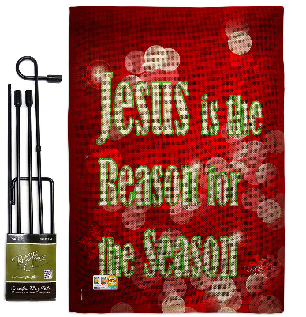 Kachig Double Sided 18.50'' H x 13'' W Burlap Flag Set The Holiday Aisle®
