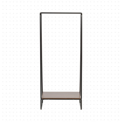 IRIS Metal garment rack with wood shelf