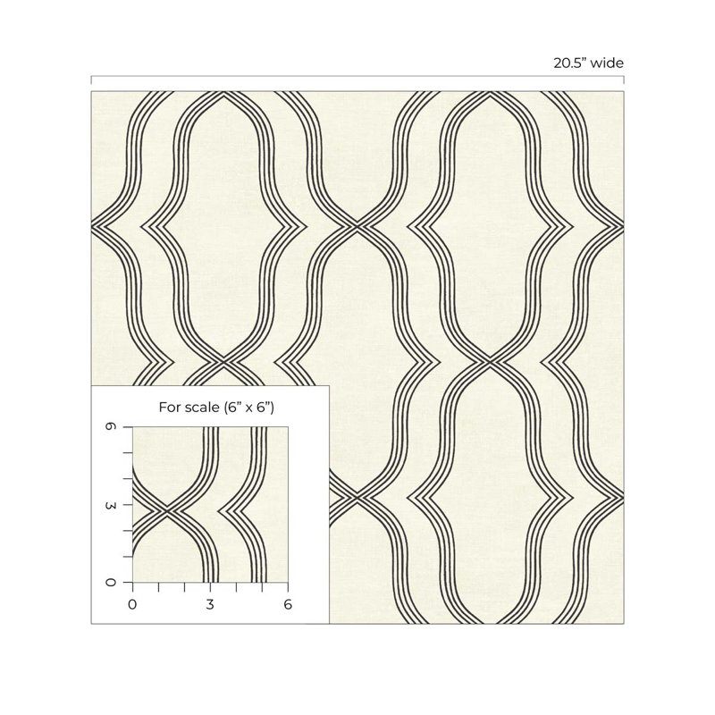 Rouleau de papier peint L 33 pi x l 20,5 po, Ébène