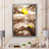 Impression argent sur toile encadrée