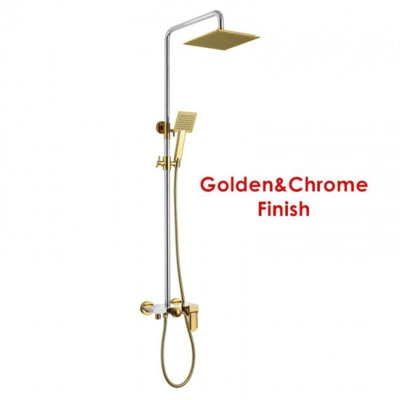 Ensemble de douche luxueuse en laiton massif