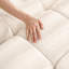 Canapé 2 places moderne en tissu chenille avec repose-pieds - Design minimaliste avec tissu texturé