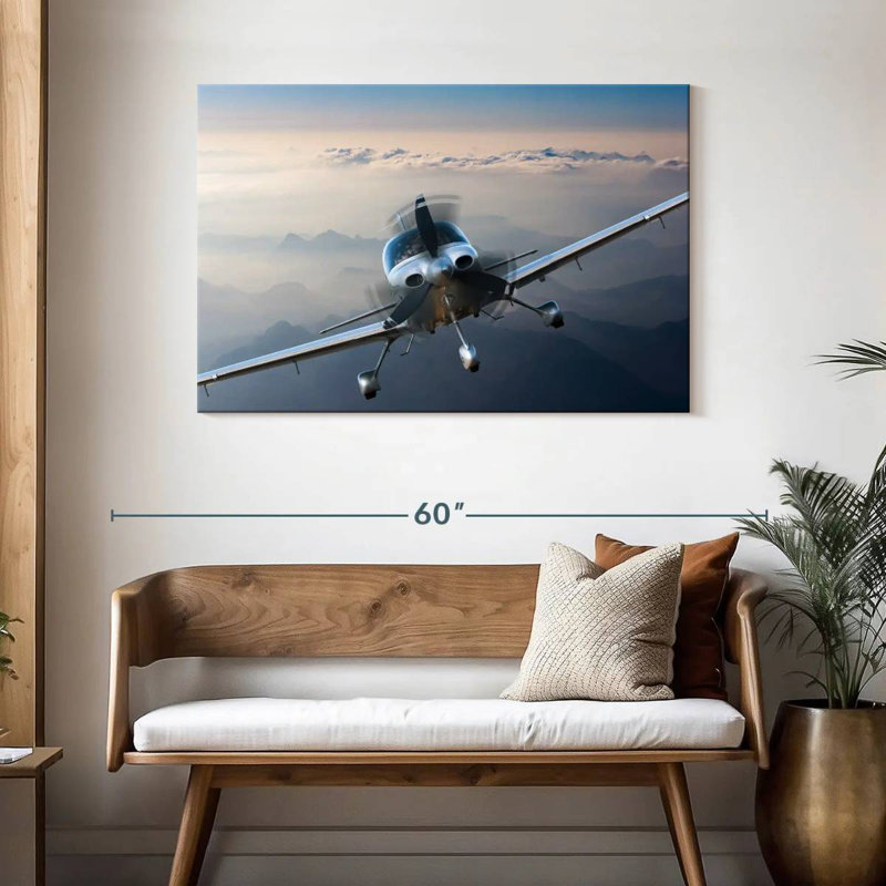 Mehar Private Propeller Plane, 30" H x 45" W