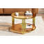 Table basse en verre seulement La table, sans chaises.