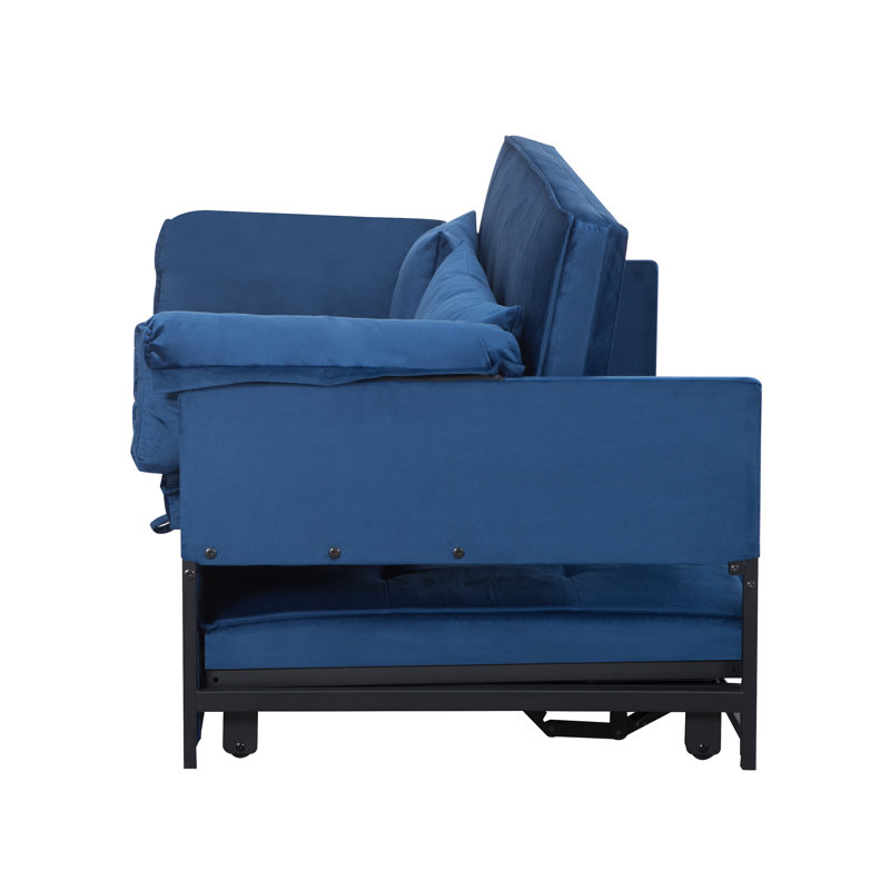 46" pull-out sleeper sofa, Navy Blue