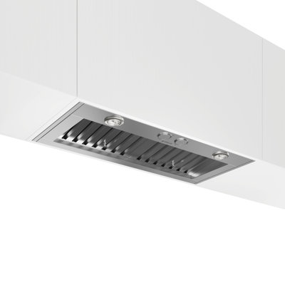 Elica 46 1/2" Stainless Steel 600 CFM Convertible Insert Range Hood with Baffle Filter