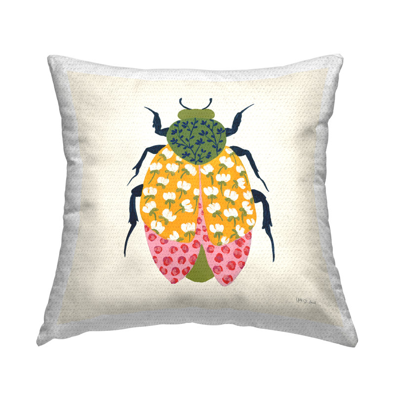 Coussin d'extérieur Mixed Blooms Beetle