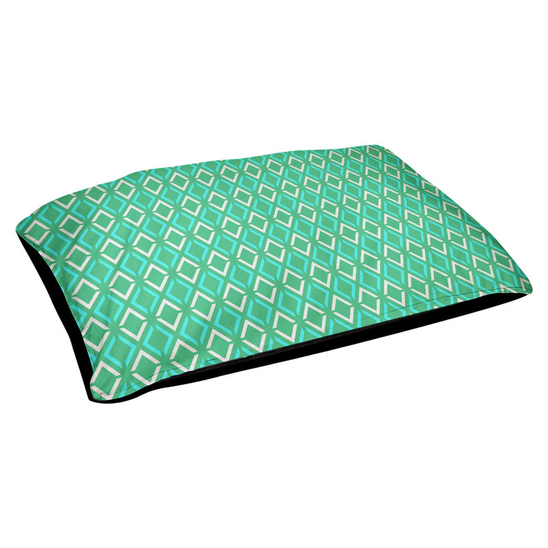 Coussin Byrge, Très grand (l 52 po x P 42 po x H 17 po), Vert / Sarcelle