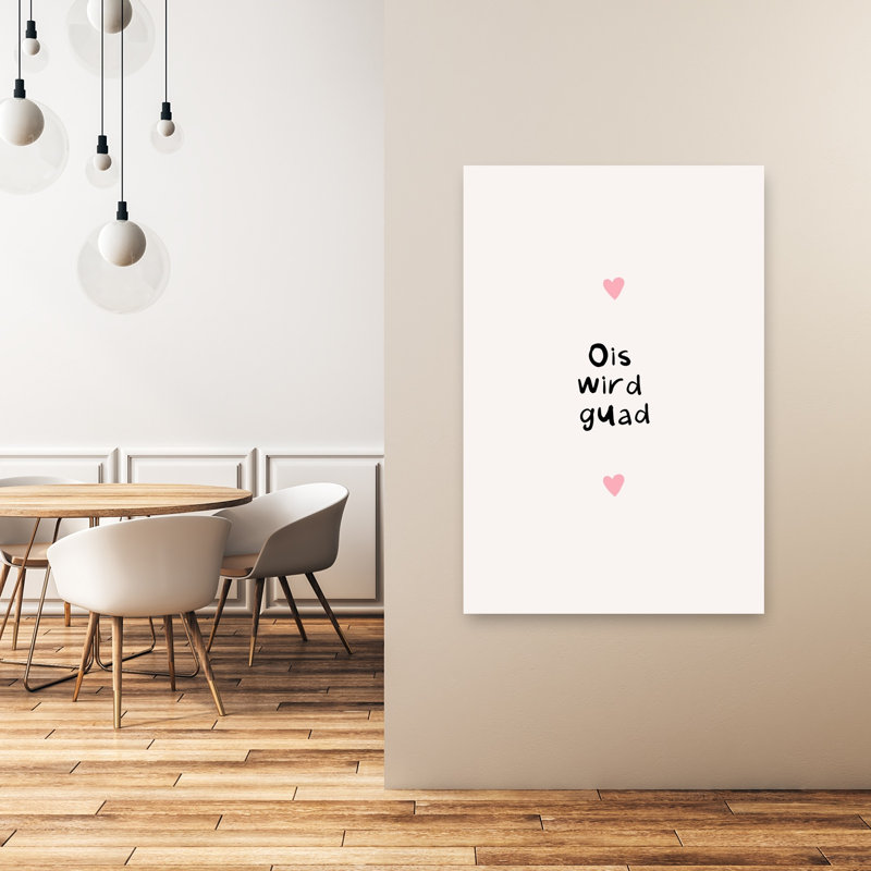 «Tout sera bon», impression d'art mural contemporain, 48" H x 32" W