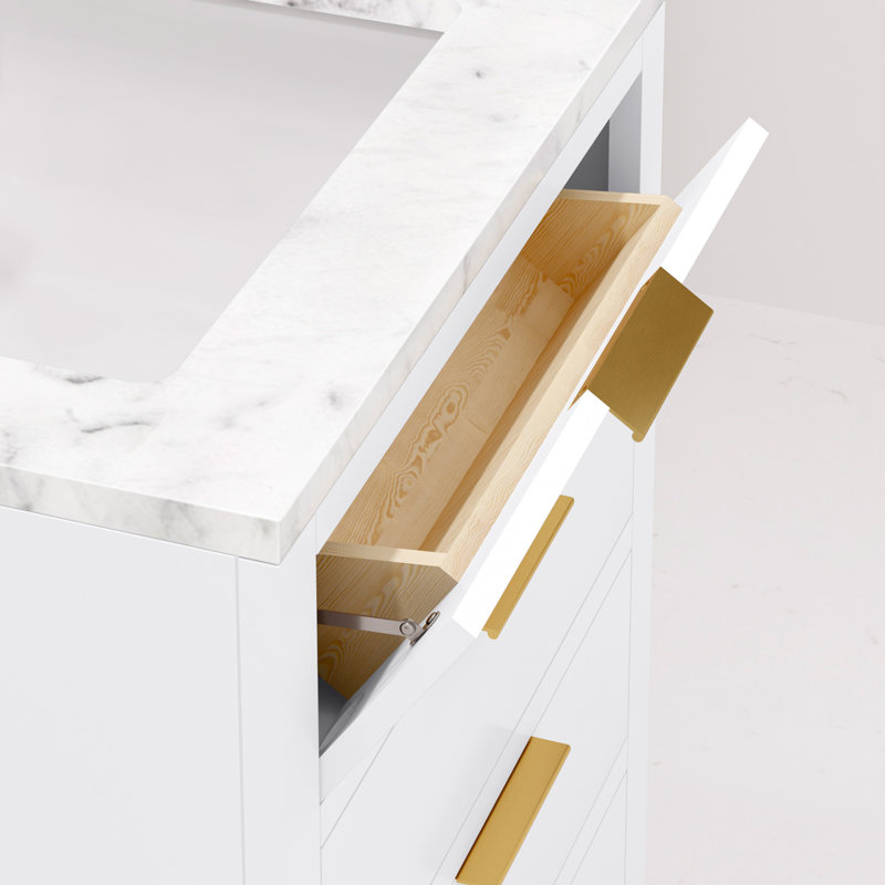 30'' W Single Vanity, Pure White, 24", No