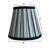 5"x8"x7" Metropolitan Softback Empire Edison Clip On Lampshade, Eggshell with Black Highlight Trim