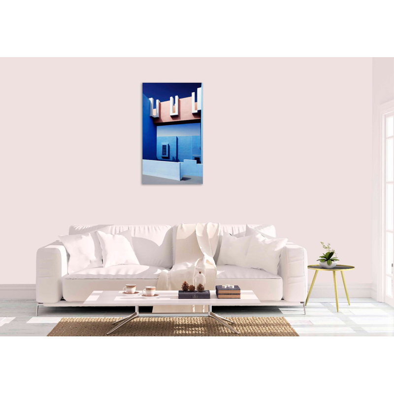 Mirage In Blue - No Frame Print on Plastic / Acrylic, 118cm H x 70cm W x 10cm D