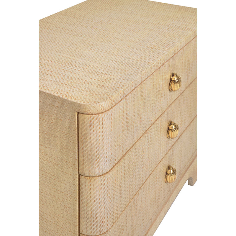 Fortune Solid Wood End Table, Natural