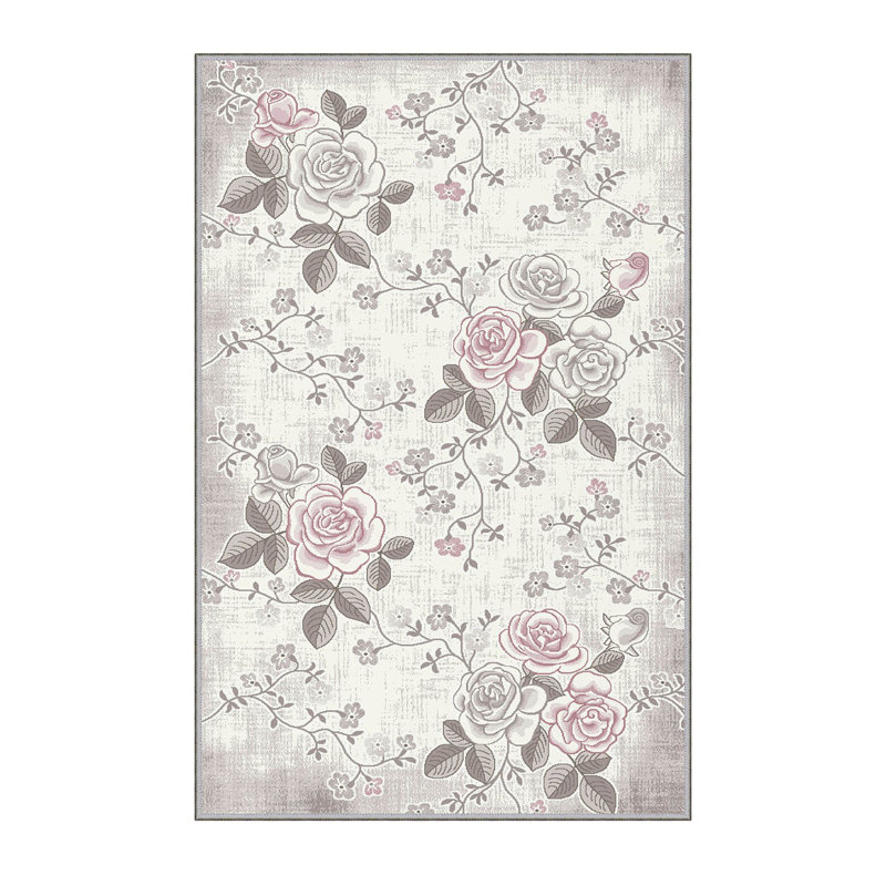 Stylish Woven Carpet (3.9 x 4.0 ft), 100% Polyester, Pile Height: 0.3 in | Antibacterial & Non-Slip Underside, 3D Digital Printing | Machine Washable, Perfect for Home Décor, Living Room & Bedroom Use