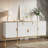 60" Fluted Sideboard Buffet Cabinet & TV Stand with Gold Legs, Modern Storage Console for TVs up to 65"-811751232