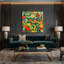 "Watercolor Botanical 39", art mural sur toile verte-467782632