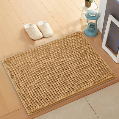 Aspire Homeware Ultra-Soft Chenille Bathroom Rug Mat with Non-Slip Backing