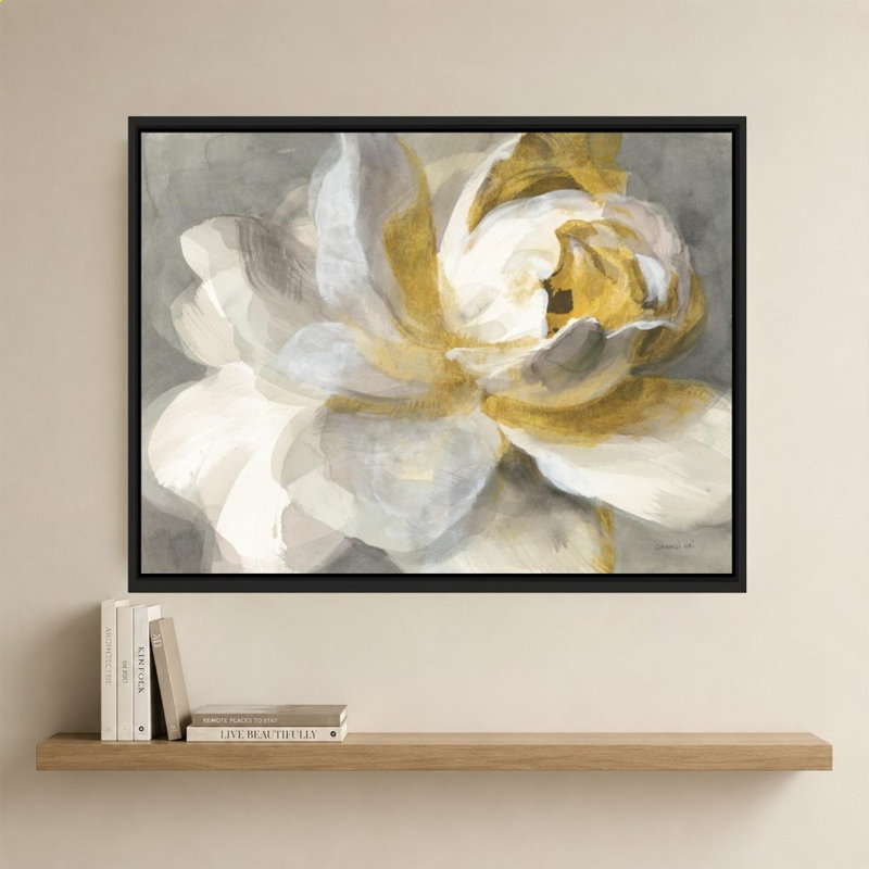 «Abstract Rose Gold» par Danhui Nai, impression sur toile, H 34 po x l 44 po, Noir
