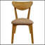 Ensemble de chaises d'appoint en bois de noyer clair Carson, conception ergonomique pour un confort et un style modernes