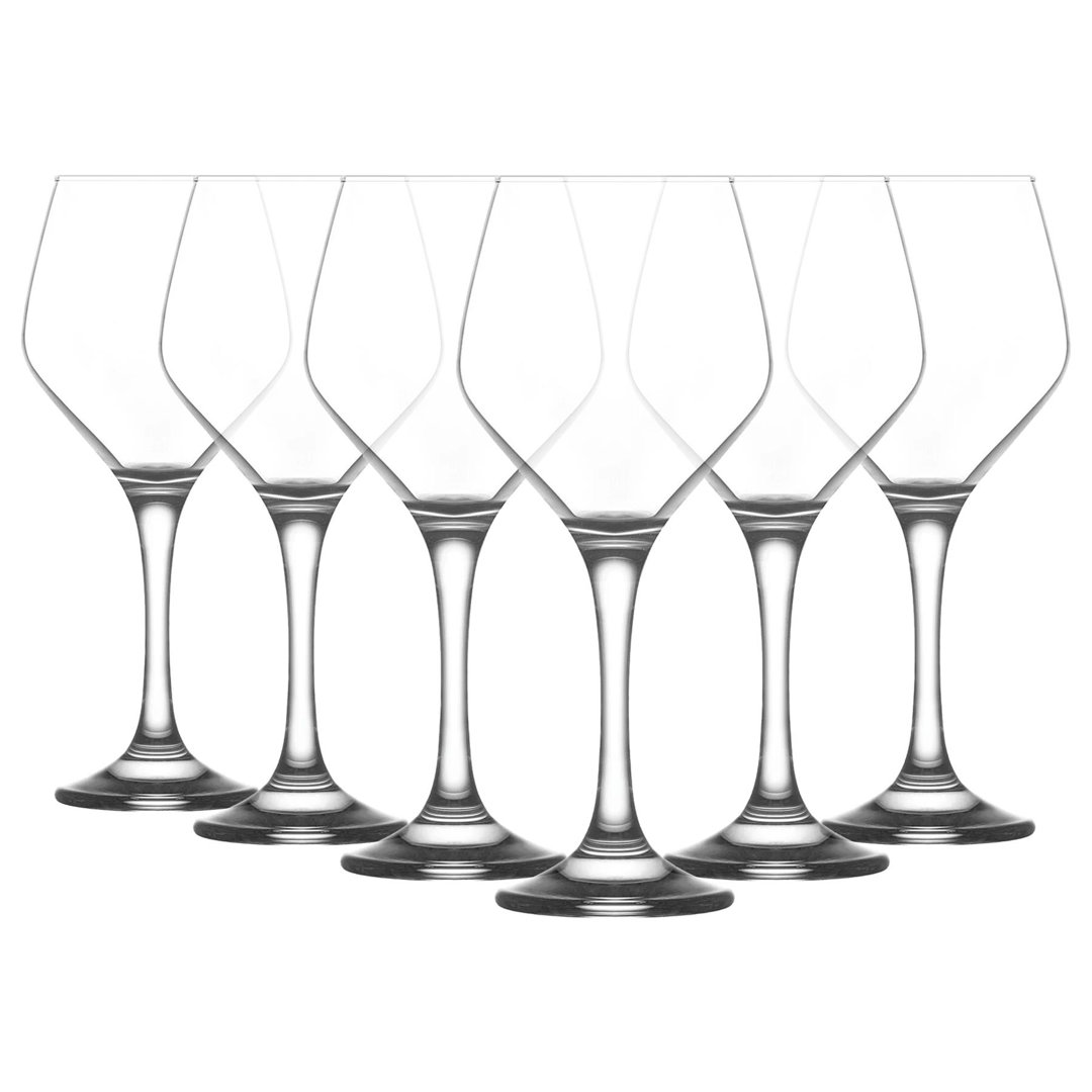 LAV Ella Glass Red Wine - 440ml - Pack of 6 - Wine, Cocktail, Processo Glassware Set for Wedding, Anniversary, Birthday Celebration, Hen Party - Image 5