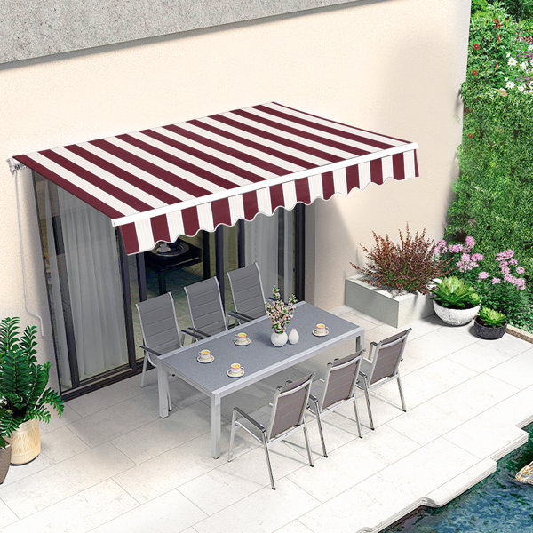 MCombo Patio Awning Replacement Fabric - 12x10 Feet Sunshade Canopy For Retractable Awnings, Water-Resistant