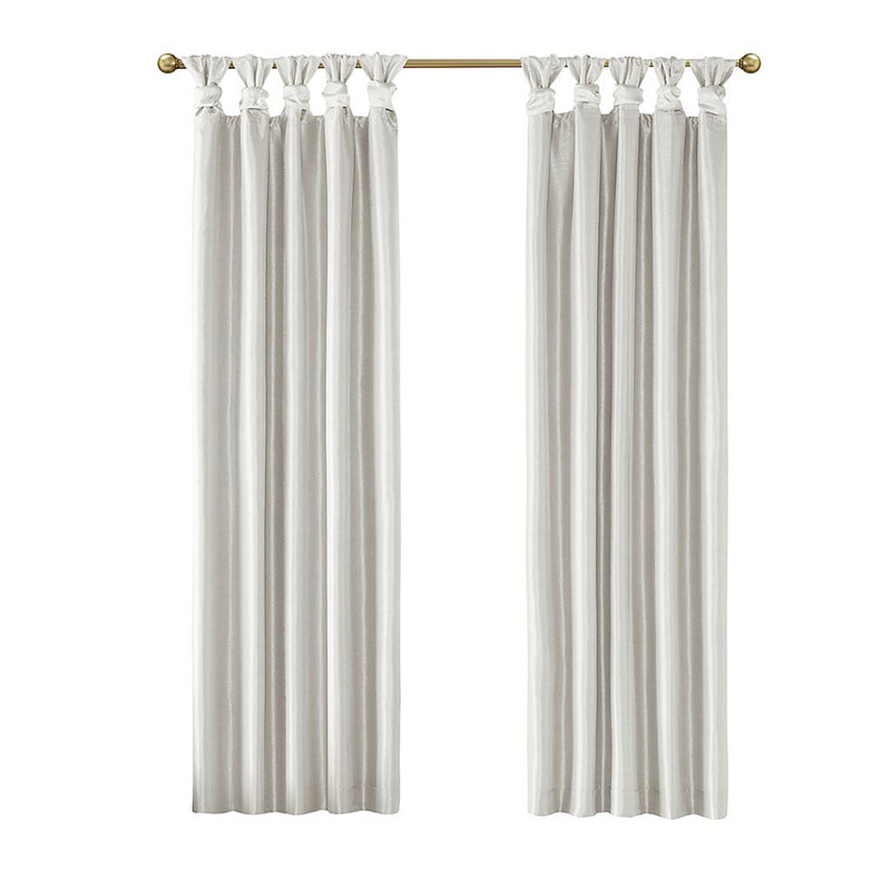 Rideau occultant Twist Tab, Blanc, L 50 po x L 95 po