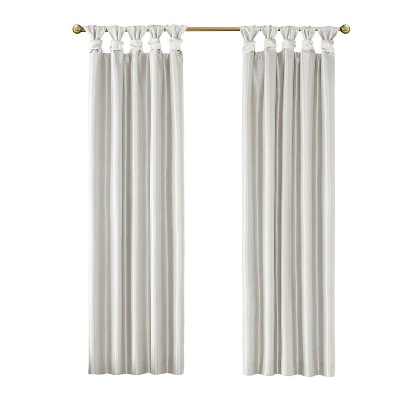 Rideau occultant Twist Tab, Blanc, L 50 po x L 84 po
