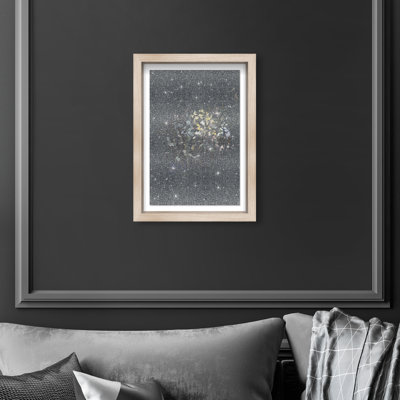Midnight Flowers Framed Graphic Art