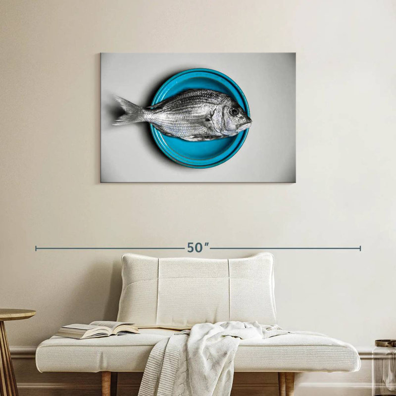 Yarlin Plate Of Fish, 24" H x 36" W