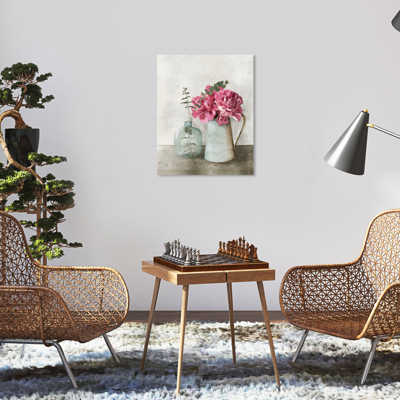«Brasby Simple Contemporary Vase On Canvas» par Wynwood Studio Print, H 20 po x l 16 po x P 0,8 po