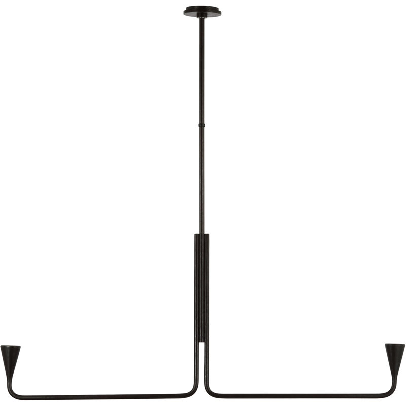 Kelly Wearstler Brassica Large Linear Chandelier, Aged Iron