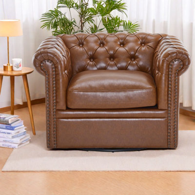 Chesterfield swivel club chair