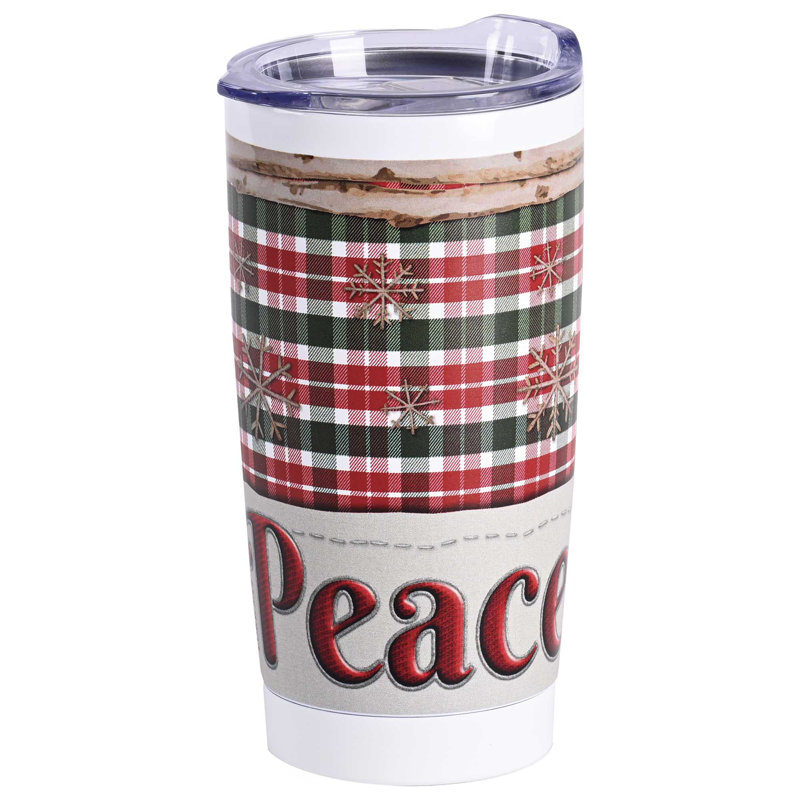 Verre de Noël Peace Earth