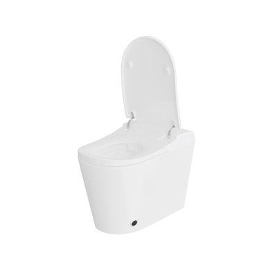 Smart Tankless Bidet Toilet With Instant Heated Seat, Warm Air Dryer, Night Light & Remote Control