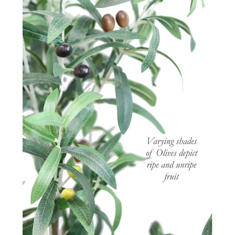 Faux Olive Tree Tree in Pot Liner, 48" H x 24" W x 24" D