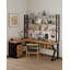 Bureau en bois massif avec bibliothèque intégrée Modern Minimalist-1227694660