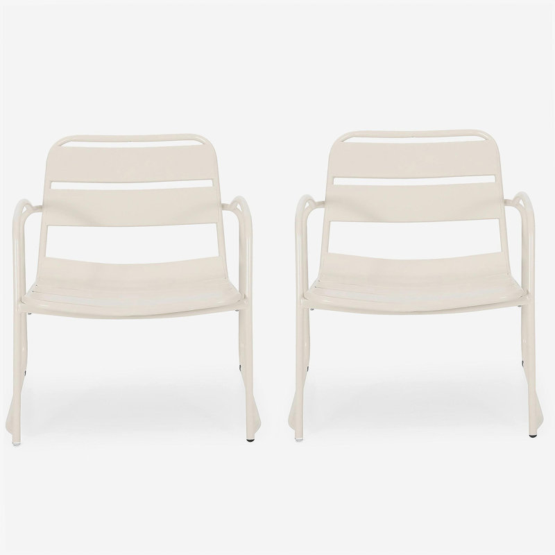 Chaise de salon simple, luxueuse et élégante, Blanc
