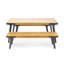 1 table de salle à manger + 2 bancs de salle à manger