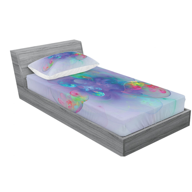 Microfiber Sheet Set, Twin Sheet Set with Fitted Sheet